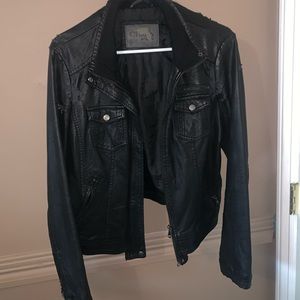 Ci sono black leather jacket